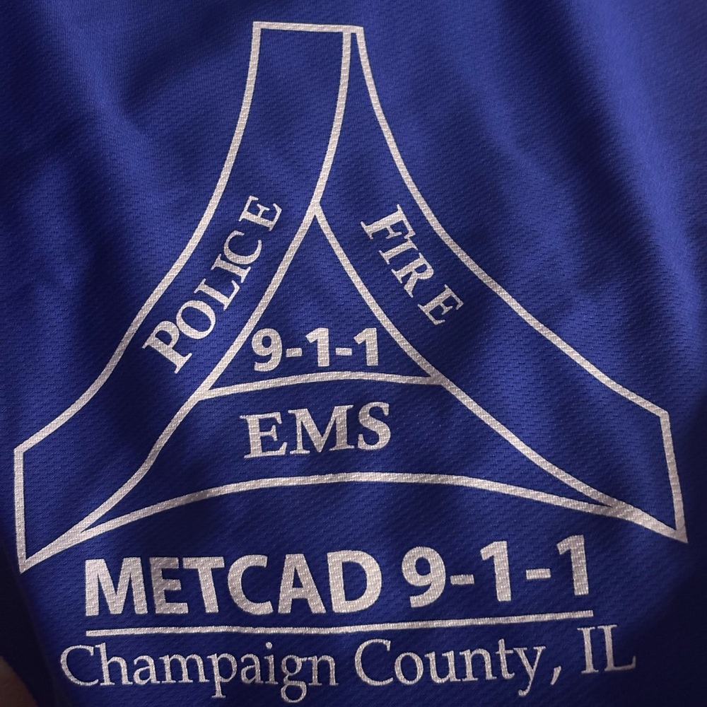 Blue cooling towel METCAD 9-1-1